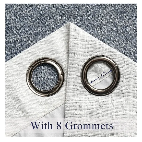 Ombré Full Blackout Curtain Panels 95” Cream White to Indigo Blue New in Package - Picture 4 of 11